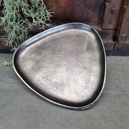 AnLi Style Antique Black Nickel Tray 29cm