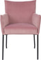 ANLI STYLE ARMCHAIR DION VELVET PINK