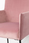 ANLI STYLE ARMCHAIR DION VELVET PINK