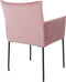 ANLI STYLE ARMCHAIR DION VELVET PINK