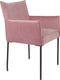 ANLI STYLE ARMCHAIR DION VELVET PINK
