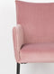 ANLI STYLE ARMCHAIR DION VELVET PINK