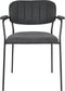 ANLI STYLE ARMCHAIR JOLIEN BLACK/DARK GREY