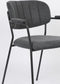 ANLI STYLE ARMCHAIR JOLIEN BLACK/DARK GREY