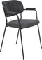ANLI STYLE ARMCHAIR JOLIEN BLACK/DARK GREY