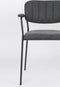 ANLI STYLE ARMCHAIR JOLIEN BLACK/DARK GREY