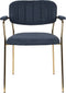 ANLI STYLE ARMCHAIR JOLIEN GOLD/DARK BLUE