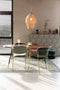 ANLI STYLE ARMCHAIR JOLIEN GOLD/DARK BLUE