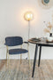 ANLI STYLE ARMCHAIR JOLIEN GOLD/DARK BLUE