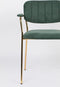 ANLI STYLE Armchair Jolien Gold/Dark Green