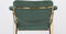 ANLI STYLE Armchair Jolien Gold/Dark Green