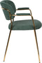 ANLI STYLE Armchair Jolien Gold/Dark Green