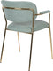 ANLI STYLE Armchair Jolien Gold/Light Green