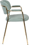 ANLI STYLE Armchair Jolien Gold/Light Green