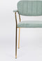 ANLI STYLE Armchair Jolien Gold/Light Green
