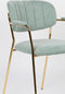 ANLI STYLE Armchair Jolien Gold/Light Green