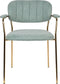 ANLI STYLE Armchair Jolien Gold/Light Green