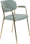 ANLI STYLE Armchair Jolien Gold/Light Green