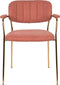 ANLI STYLE ARMCHAIR JOLIEN GOLD/PINK