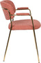 ANLI STYLE ARMCHAIR JOLIEN GOLD/PINK
