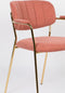 ANLI STYLE ARMCHAIR JOLIEN GOLD/PINK
