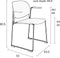 ANLI STYLE ARMCHAIR STACKS PINK