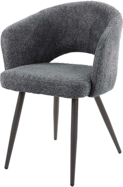 AnLi Style Armstoel boucle salon - grijs