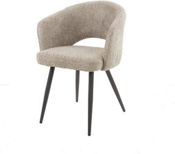 AnLi Style Armstoel boucle salon - zandkleur