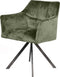 AnLi Style Armstoel raster draaibaar - groen velours