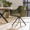 AnLi Style Armstoel raster draaibaar - groen velours