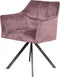 AnLi Style Armstoel raster draaibaar - roze velours