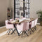 AnLi Style Armstoel raster draaibaar - roze velours
