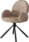 AnLi Style Armstoel rondo boucle Zandkleur