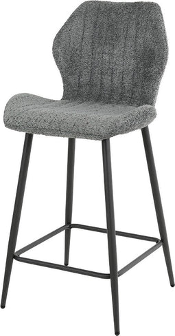 AnLi Style Barstoel boucle lendesteun Grijs
