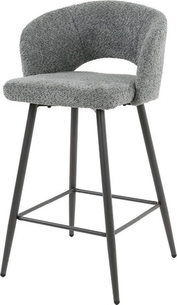AnLi Style Barstoel boucle salon Grijs