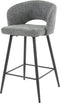 AnLi Style Barstoel boucle salon Grijs