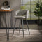 AnLi Style Barstoel boucle salon Grijs