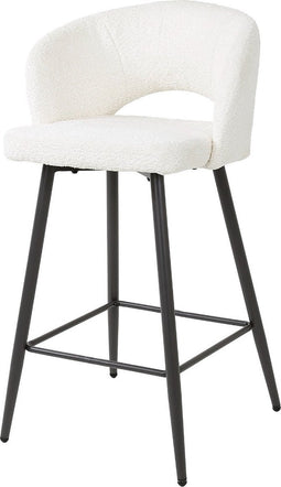 AnLi Style Barstoel boucle salon Wit