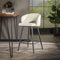 AnLi Style Barstoel boucle salon Wit