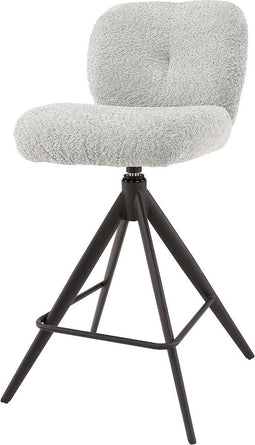 AnLi Style Barstoel comfort draaibaar Zilver