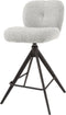 AnLi Style Barstoel comfort draaibaar Zilver