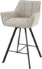 AnLi Style Barstoel raster draaibaar - Boucle zandkleur