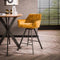 AnLi Style Barstoel raster draaibaar - goudkleurig velours