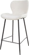AnLi Style Barstoel ronde buis boucle wit
