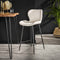 AnLi Style Barstoel ronde buis boucle wit