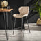 AnLi Style Barstoel ronde buis boucle zandkleur
