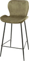 AnLi Style Barstoel velvet ronde buis - champagne velours
