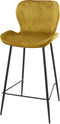 AnLi Style Barstoel velvet ronde buis - Goudkleurig velours