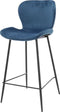 AnLi Style Barstoel velvet ronde buis