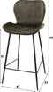 AnLi Style Barstoel velvet ronde buis